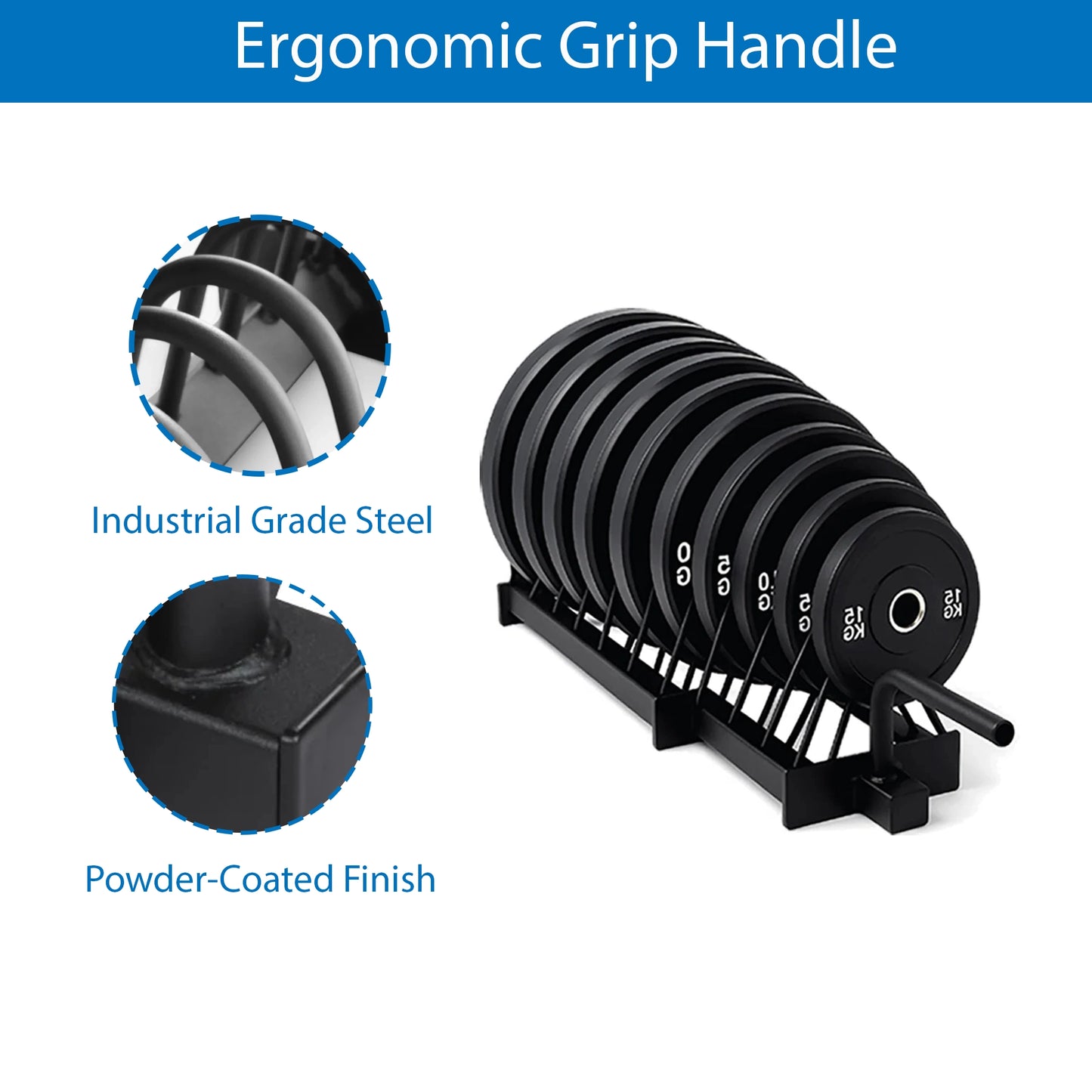 Extended Weight Plate Storage Rack