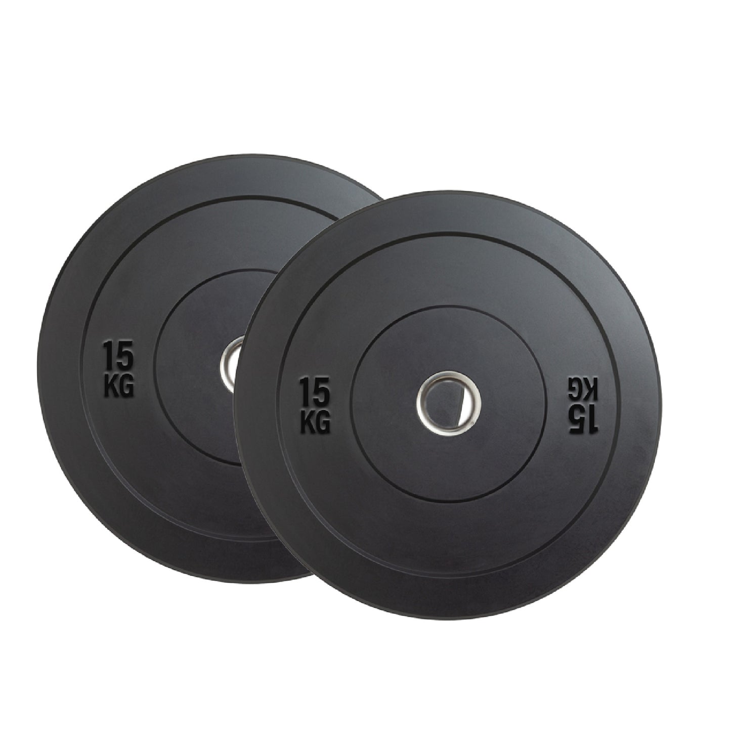 Olympic Bumper Plates – Rubber-Coated Weight Plates with 2'' Steel Insert for Weightlifting, CrossFit & Strength Training