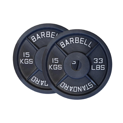Professional Cast Iron Weight Plates – Strength Training Discs for Home & Commercial Gyms – Singles, Pairs, Sets & Optional Barbells