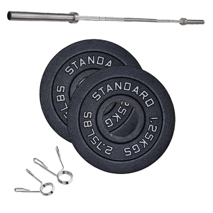 Professional Cast Iron Weight Plates – Strength Training Discs for Home & Commercial Gyms – Singles, Pairs, Sets & Optional Barbells