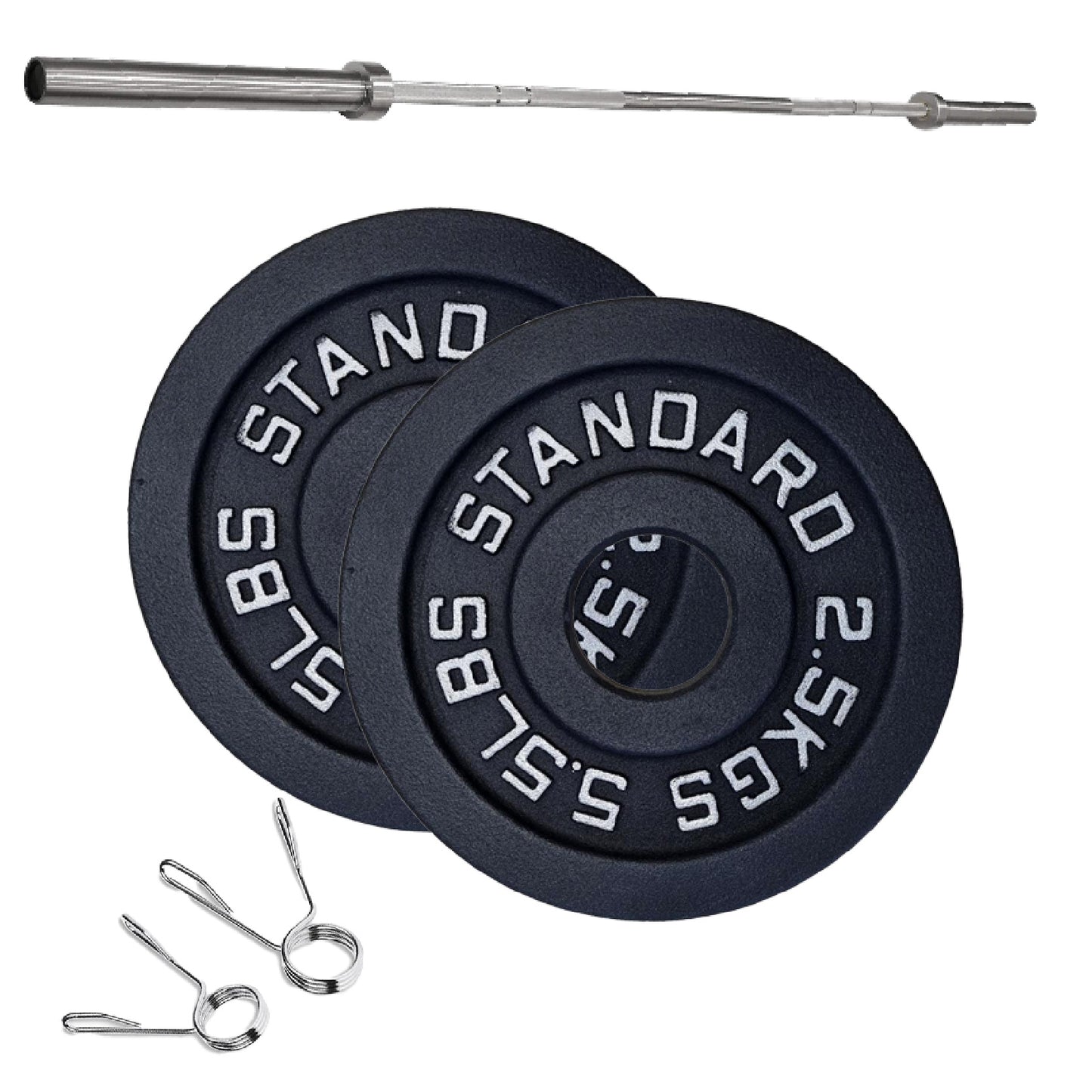 Professional Cast Iron Weight Plates – Strength Training Discs for Home & Commercial Gyms – Singles, Pairs, Sets & Optional Barbells