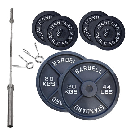 Professional Cast Iron Weight Plates – Strength Training Discs for Home & Commercial Gyms – Singles, Pairs, Sets & Optional Barbells
