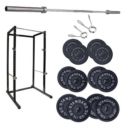 G100 Power Rack - Heavy-Duty Adjustable Squat Cage with Pull-up Bar - Commercial Grade Steel Frame for Home Gyms - Maximum Stability for Compound Lifts - Customisable with Optional Attachments