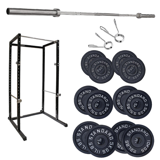 G100 Power Rack - Heavy-Duty Adjustable Squat Cage with Pull-up Bar - Commercial Grade Steel Frame for Home Gyms - Maximum Stability for Compound Lifts - Customisable with Optional Attachments