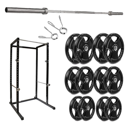 G100 Power Rack - Heavy-Duty Adjustable Squat Cage with Pull-up Bar - Commercial Grade Steel Frame for Home Gyms - Maximum Stability for Compound Lifts - Customisable with Optional Attachments
