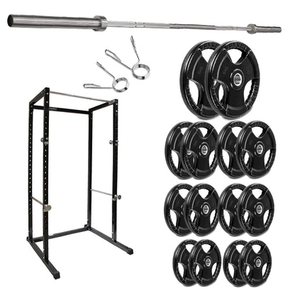 G100 Power Rack - Heavy-Duty Adjustable Squat Cage with Pull-up Bar - Commercial Grade Steel Frame for Home Gyms - Maximum Stability for Compound Lifts - Customisable with Optional Attachments