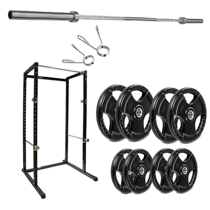 G100 Power Rack - Heavy-Duty Adjustable Squat Cage with Pull-up Bar - Commercial Grade Steel Frame for Home Gyms - Maximum Stability for Compound Lifts - Customisable with Optional Attachments
