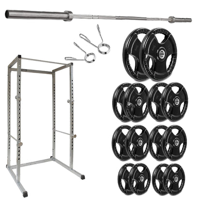 G100 Power Rack - Heavy-Duty Adjustable Squat Cage with Pull-up Bar - Commercial Grade Steel Frame for Home Gyms - Maximum Stability for Compound Lifts - Customisable with Optional Attachments