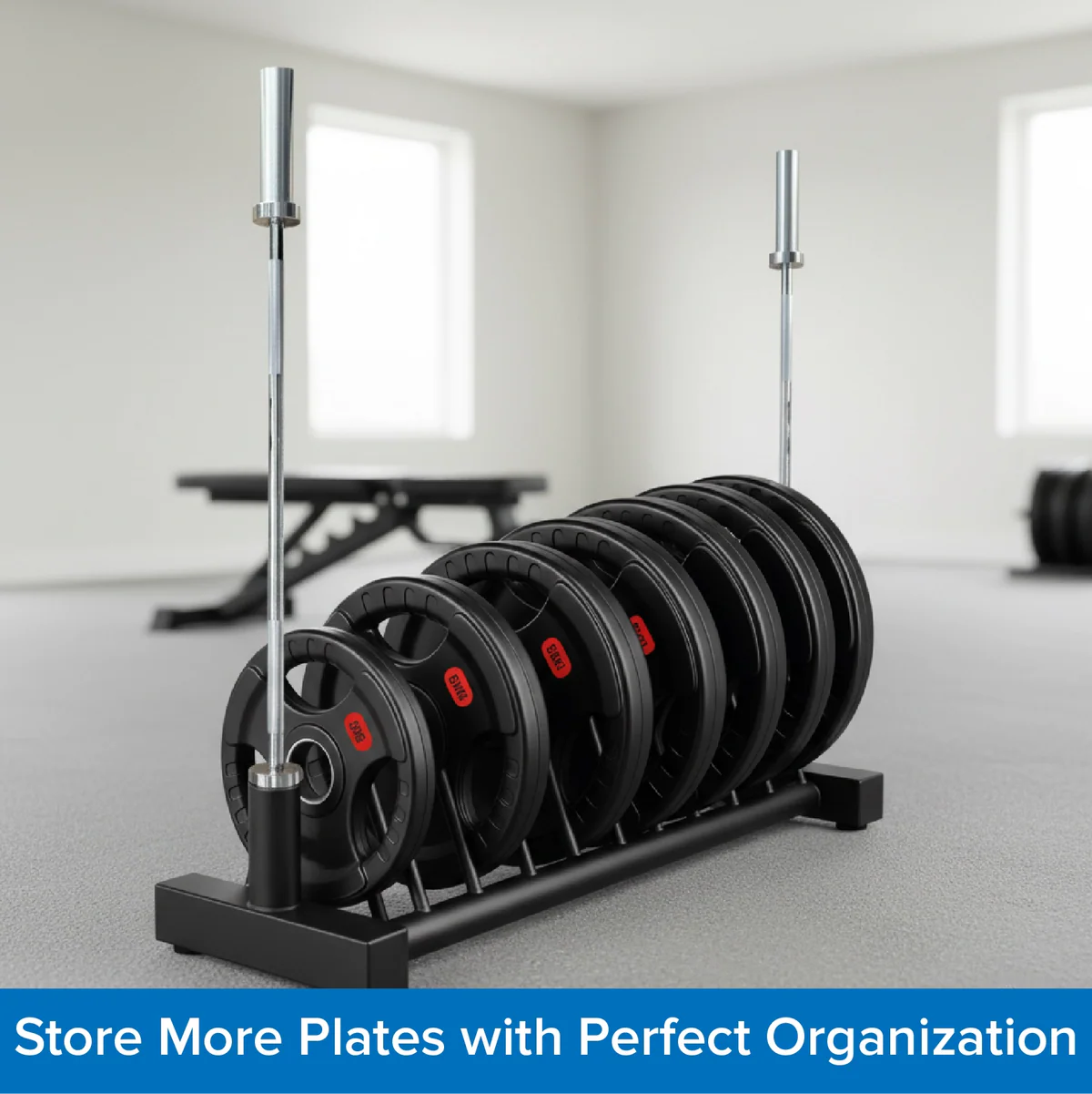 Standard Weight Plate Storage Rack