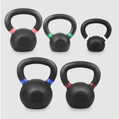 Premium Cast Iron Kettlebells - Solid Construction with Smooth Wide Handle - Multiple Weight Options for Strength Training - Home Gym Equipment for Full Body Workouts - Ideal for Swings and Lifts
