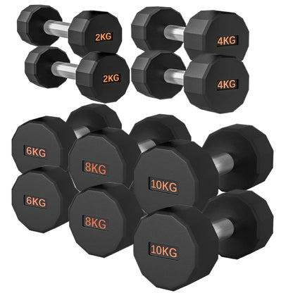 Premium Round Hex Dumbbell - Professional Fitness Equipment for Home and Commercial Gyms - Heavy-Duty Training Gear for Strength and Conditioning - High-Quality Exercise Accessories -
