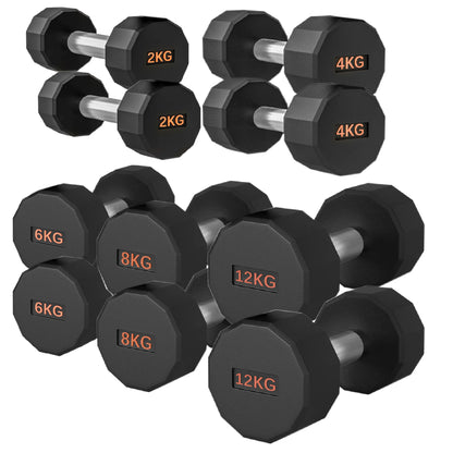 Premium Round Hex Dumbbell - Professional Fitness Equipment for Home and Commercial Gyms - Heavy-Duty Training Gear for Strength and Conditioning - High-Quality Exercise Accessories -
