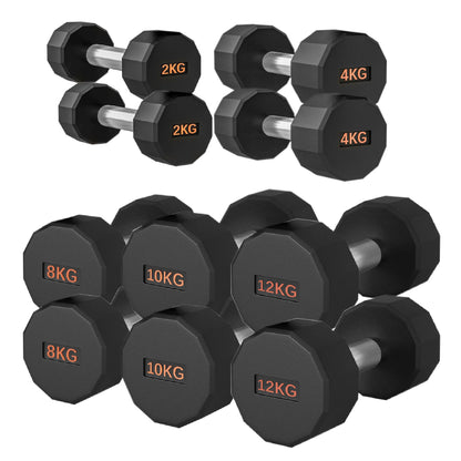 Premium Round Hex Dumbbell - Professional Fitness Equipment for Home and Commercial Gyms - Heavy-Duty Training Gear for Strength and Conditioning - High-Quality Exercise Accessories -
