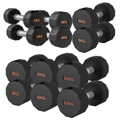 Premium Round Hex Dumbbell - Professional Fitness Equipment for Home and Commercial Gyms - Heavy-Duty Training Gear for Strength and Conditioning - High-Quality Exercise Accessories -