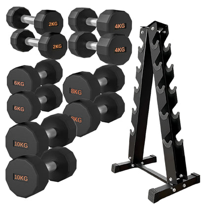 Premium Round Hex Dumbbell - Professional Fitness Equipment for Home and Commercial Gyms - Heavy-Duty Training Gear for Strength and Conditioning - High-Quality Exercise Accessories -