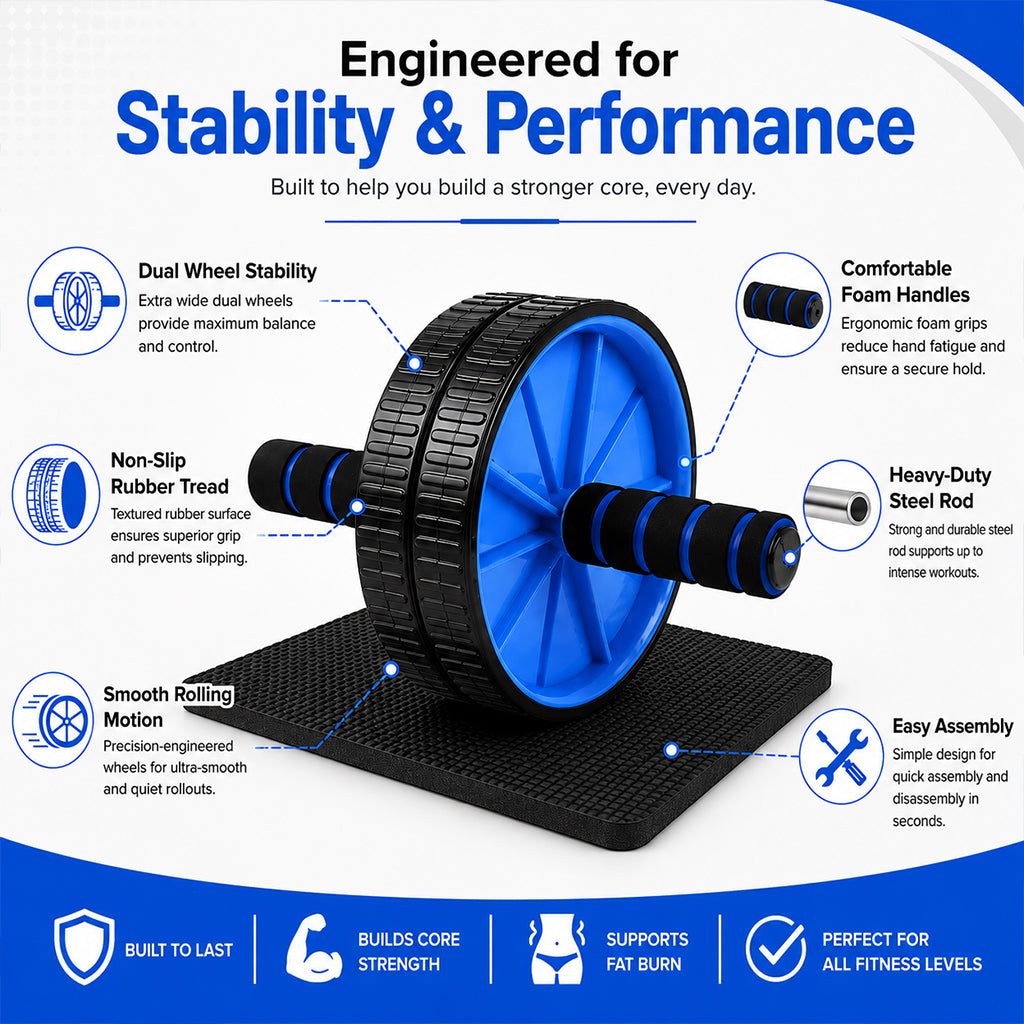 Double Wheel Ab Roller