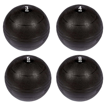Heavy Duty Slam Balls for Explosive Training - Premium Rubber Medicine Balls with Textured Grip - No-Bounce Weighted Balls for Home and Commercial Gyms - Multiple Weight Options from 3KG to 25KG