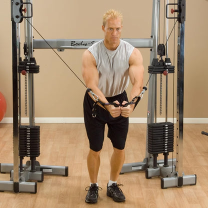 Premium Cable Machine Attachments Set – Tricep Rope, V-Bar, Lat Pulldown Bar, Row Handle, Straight Bar for Full-Body Gym and Home Strength Workouts