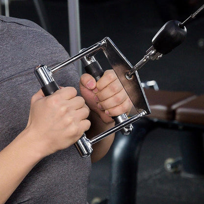 Premium Cable Machine Attachments Set – Tricep Rope, V-Bar, Lat Pulldown Bar, Row Handle, Straight Bar for Full-Body Gym and Home Strength Workouts