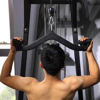 Premium Cable Machine Attachments Set – Tricep Rope, V-Bar, Lat Pulldown Bar, Row Handle, Straight Bar for Full-Body Gym and Home Strength Workouts