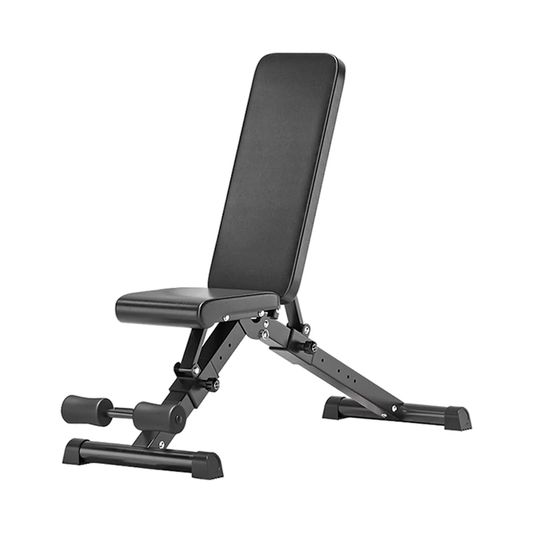 Adjustable Weight Bench - Incline, Flat & Decline Positions - 500kg Capacity - 6 Backrest Levels and 3 Seat Adjustments - Commercial Grade Quality - Compact Storage Design