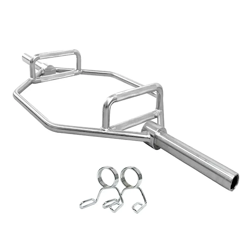 Home Workout Hex Trap Bar with Olympic Weight Sleeves