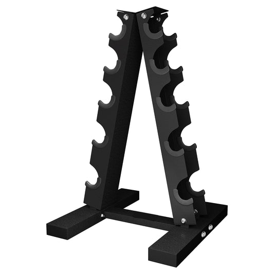 Neoprene Dumbbell Tree Rack Stand - 3/5 Tier Dumbbell Holder for Home Gym Storage - Heavy-Duty Steel Construction with Powder Coating - Space-Saving Design - Perfect Fitness Weight Organiser